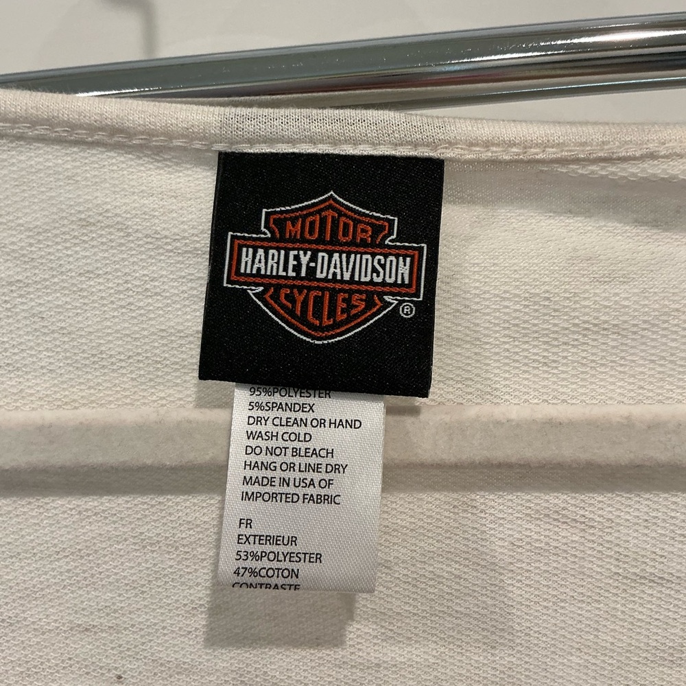 Harley-Davidson Cream Long Sleeve Shirt - Picture 3 of 4